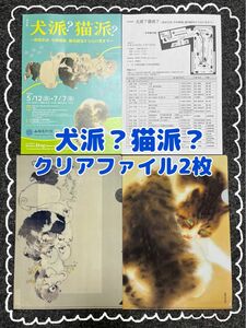 【クリアファイル＋チラシ】犬派？猫派？ー俵屋宗達、竹内栖鳳、藤田嗣治から山口晃ー　山種美術館　展覧会　日本画