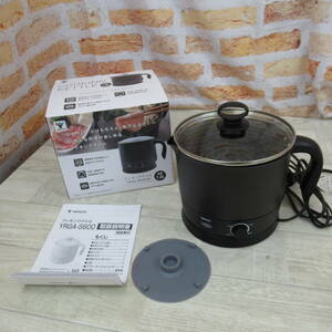 4131PC24[ secondhand goods ][ mountain .] cooking kettle ramen Manufacturers 1.2L. cooking kettle hand saucepan temperature adjustment with function black YRGA-S600(B)