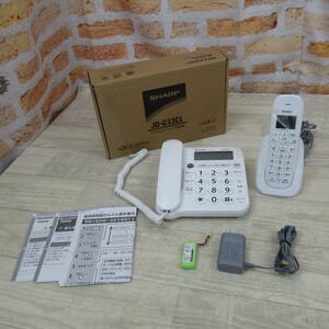 4161PB24[ beautiful goods ] sharp (SHARP) [ genuine products ] sharp simple cordless telephone machine trouble telephone prevention with function cordless handset 1 pcs white group JD-G33CL