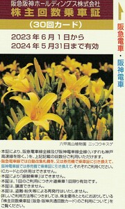 ＜ネコポス込＞阪急阪神ホールディングス 株主回数乗車証 30回カード (今月末迄)