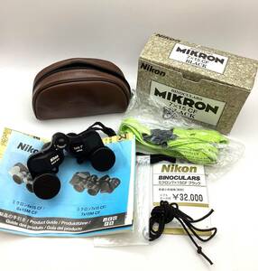 10142 【Nicon】 ニコン ★ 双眼鏡 ★ MIKRON ミクロン7×15CF ★ 説明書 収納袋有り ★ レトロ！ 希少！ 二次流通品！