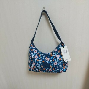 新品 タグ付き kipling キプリング ハンドバッグ ショルダーバッグ 花柄 ブルー 上品