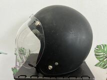 ☆ジェットヘルメット 艶消しブラック☆シールド付き☆_画像2