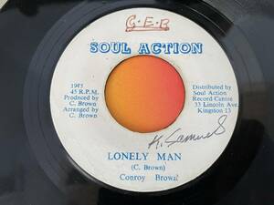 CONROY BROWN / LONELY MAN & YOU SHOULD KNOW REGGAE 45 rare record audition 