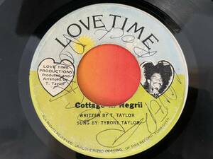 TYRONE TAYLOR / COTTAGE IN NEGRIL LOVERS REGGAE 45 BIG HIT FOUNDATION 試聴