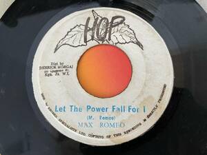 MAX ROMEO / LET THE POWER FALL FOR I REGGAE 45 BIG HIT 試聴