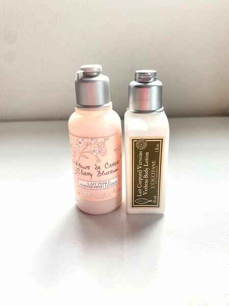 ロクシタン チェリーブロッサム シマーリングボディミルク35ml ヴァーベナ ボディローション30ml