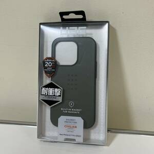 1円出品 美品 iphone14 Pro ケース カバー uag CIVILIAN 2022 magsafe対応 オリーブ