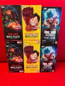 ドラゴンボール　覚醒の鼓動　ワンピースカード 双璧の覇者　500年後の未来　6BOX(144P)