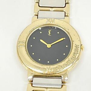  Eve sun rolan 4620-E60957Y QZ black face GP SS wristwatch YSL Yves Saint Laurent immovable goods 