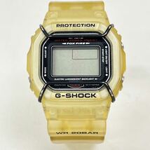 CASIOカシオ G-SHOCK DW-5600VT 腕時計 ジーショック 99年 イエロー スケルトン 不動品_画像1