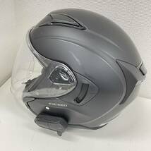 OGK KABUTO EXCEED ジェットヘルメット 2010年製 Mサイズ フラットブラック オージーケーカブト バイク用品 フルフェイスヘルメット _画像5