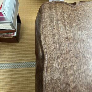 千葉県我孫子市にて直接引取限定 一枚板 座卓 ローテーブル 木製 天然木 座敷机 の画像3