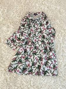 PART2 part 2 Junko Shimada size 11R * flower * flower pattern pull over blouse * tunic ②