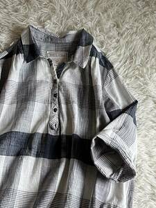 c'est bien! vous large size 4L * many coloring check * pull over blouse * tunic ②