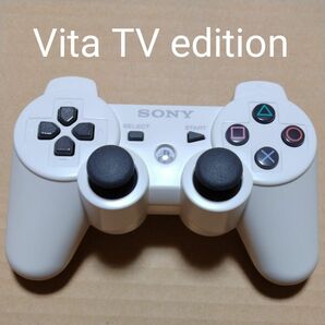 ① 【PS3】 ワイヤレスコントローラ　DUALSHOCK3　Vita TV edition White CECH-ZC2JVT