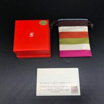 【24748】COACH コーチ ハート リング 約14号 ストーン ゴールドカラー 収納ポーチ ケース付 レディース 中古品 発送レターパックプラス_画像9