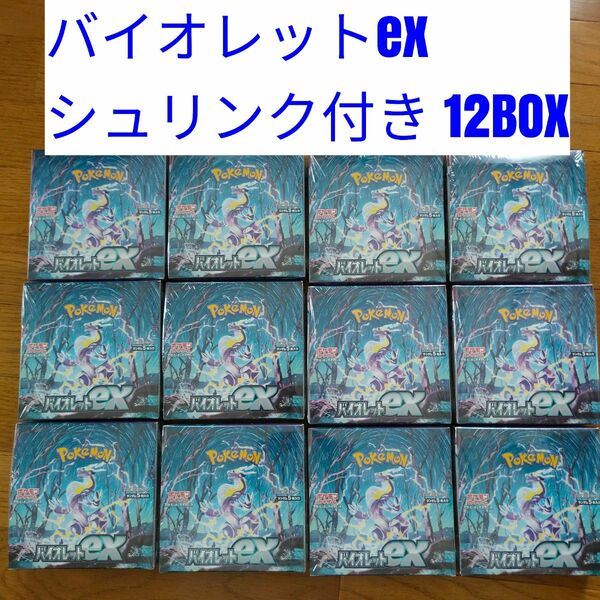 バイオレットex 12BOX シュリンク付き 新品未開封 カートン ポケモンカード ポケカ