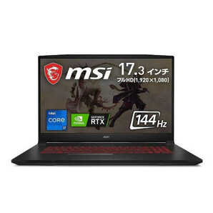 C 未開封 爆速MSI ゲーミングノート 17.3型FHD 144Hz /Core i7-12700H / RTX 3070Ti /RAM 16GB/ SSD 1TB/windows11 /GF76-12UGS-032JP