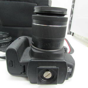 1円～ 極美品 完動品 CANON キャノン 一眼レフカメラ EOS Kiss X9i トリプルレンズセット 一式 18~55mm / 55-250ｍｍ / 24ｍｍの画像9