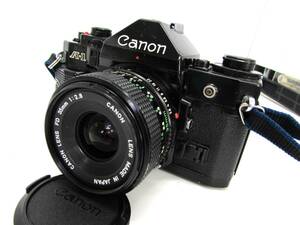 1円～ 動作品 Canon キャノン A-1 / FD 35mm F2.8 一眼レフ フィルムカメラ T