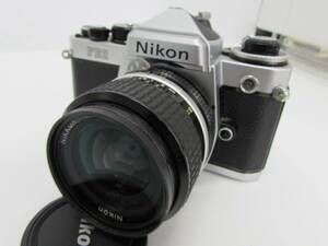 1円～ ジャンク品 Nikon ニコン FE2 / NIKKOR 24ｍｍ F2.8 一眼レフ フィルムカメラ W