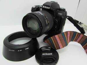 1円～ 動作品 Nikon ニコン F80 / NIKKOR-Q 28-105ｍｍ F3.5-4.5 / バッテリーパック MB-16 一眼レフ オートフォーカス フィルムカメラ Y