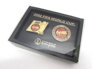 2002年 FIFA WORLD CUP 日韓ワールドカップ 記念ピンバッジ W杯 コカ・コーラ