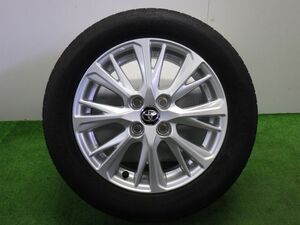 ★ヴィッツ ハイブリッド U NHP130★1本 185/60R15 トヨタ 純正OP アルミ 100 4H 15インチ 5.5J +45 中古 タイヤ ホイール 130