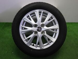 ★ヴィッツ ハイブリッド U NHP130★1本 185/60R15 トヨタ 純正OP アルミ 100 4H 15インチ 5.5J +45 中古 タイヤ ホイール 130