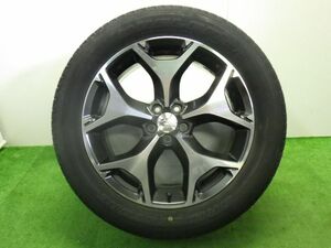 ★フォレスター S リミテッド SJ5★1本 225/55R18 スバル 純正 アルミ 100 5H 56mm 18インチ 7J +48 中古 タイヤ ホイール