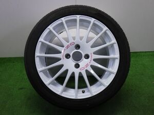 ★OZ RACING★1本 215/45R17 社外 アルミ 108 4H 65mm 17インチ 7J +25 KBA45677 AS7 中古 タイヤ ホイール