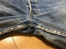 90年3月製90sヴィンテージMADE IN USAアメリカ製Levi's リーバイス501-0000デニムパンツ表記35実測W86cmL65cm_画像10