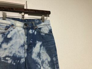 87年2月製80sヴィンテージ フィリピン製Levi's リーバイス505-02ブリーチデニムパンツ ボタン裏359W31実測W76cmL76cmハチマル