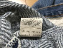 90年3月製90sヴィンテージMADE IN USAアメリカ製Levi's リーバイス501-0000デニムパンツ表記35実測W86cmL65cm_画像5