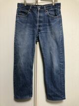 90年3月製90sヴィンテージMADE IN USAアメリカ製Levi's リーバイス501-0000デニムパンツ表記35実測W86cmL65cm_画像6