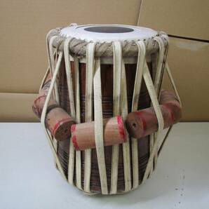 A6047 民族楽器 タブラ バヤ パーカッション 太鼓 インド タブラー バーヤの画像6