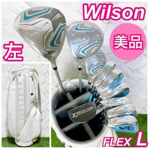 【美品】Wilson ウィルソン レディースゴルフセット レフティ 未使用あり