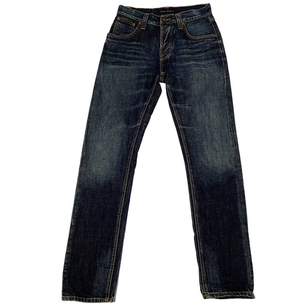 即決★良品 Nudie Jeans ヌーディージーンズ SHARP BENGT シャープベン USED加工 デニム パンツ W28 ボタンフライ インディゴ【送料無料】