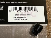 Fender Pure Vintage Original Telecaster Switch Tip Top-Hat Style セット Knob フェンダー 純正 テレキャスター スイッチノブ チップ_画像3