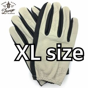 ランプグローブス　LAMP GLOVES SHORTY グレージュ×ブラック　XLサイズ