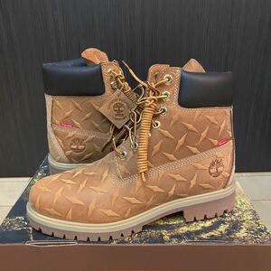 Supreme/Timberland Diamond Plate 6-inch Premium Waterproof Boot Wheat 2023AW US9 27cm 新品未使用 SUPREME直営店購入正規品