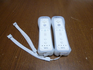 RSJ024《送料無料 即日発送 動作確認済》Wii　リモコン　ジャケット　ストラップ 2個セット　VL-003 任天堂 純正 白ホワイト コントローラ