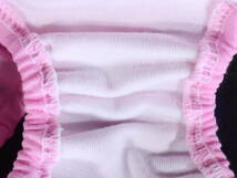 C0002 昭和レトロ　インゴムショーツ　ＸＬサイズ　ピンク　２ＷＡＹ伸縮　ベア天竺　綿混素材　肌ざわり良好_画像3