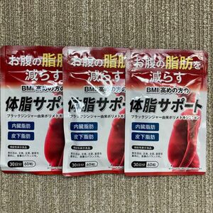 【新品未開封】体脂サポート30日分(60粒) ×3袋セット　ダイエットサプリ