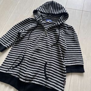 美品　バーバリーブルーレーベル　ボーダーパーカー　サイズ38（M)