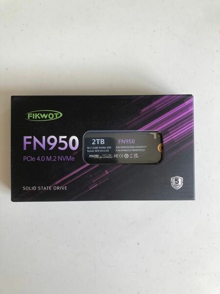 Fikwot FN950 2TB SSD M.2 最大R4800MB/s