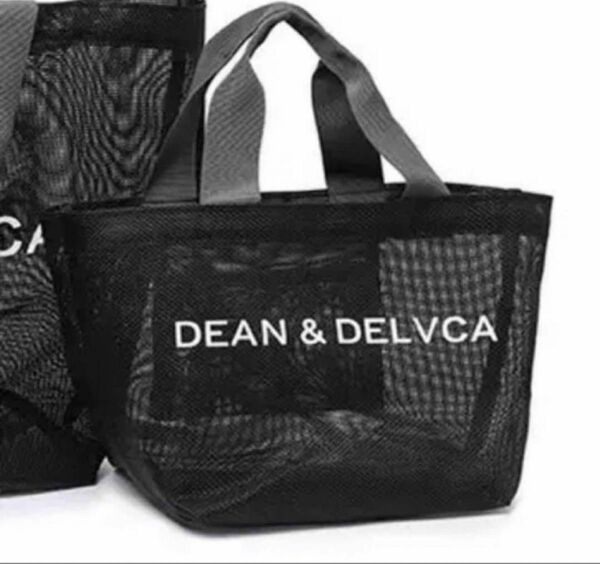 DEAN&DELUCA ディーン&デルーカ メッシュトートバッグ 黒　S