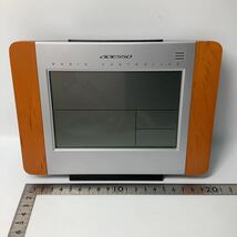 【美品】ADESSO アデッソ　デジタルカレンダー電波時計 目覚まし時計 C-8213(IK-01502)_画像8