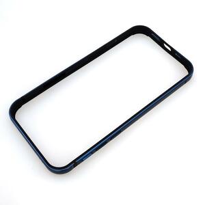 ★ iPhone 12 アルミバンパーケース ブルー (3)